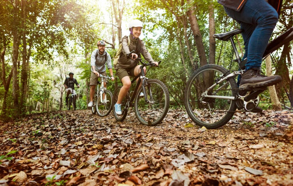 Mountainbike fietsen door Soest